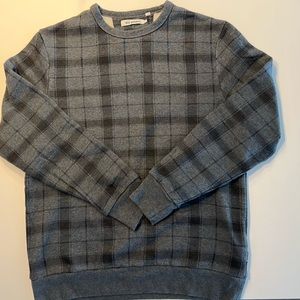 Ben Sherman plaid Navy/ Charcoal/ Black Sweatshirt